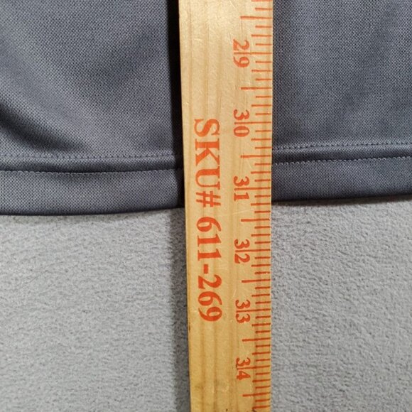 Nike UNC Tar Heels Polo Shirt Mens XL Gray Blue Dri Fit Performance Golf Active - Picture 8 of 10